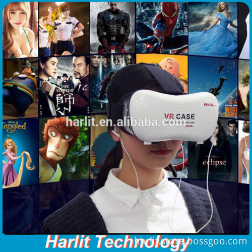 Smart Phone VR 3D Video Glasses Box Distance Adjustable Vertual Reality Box 3D Glasses For Smart Phone